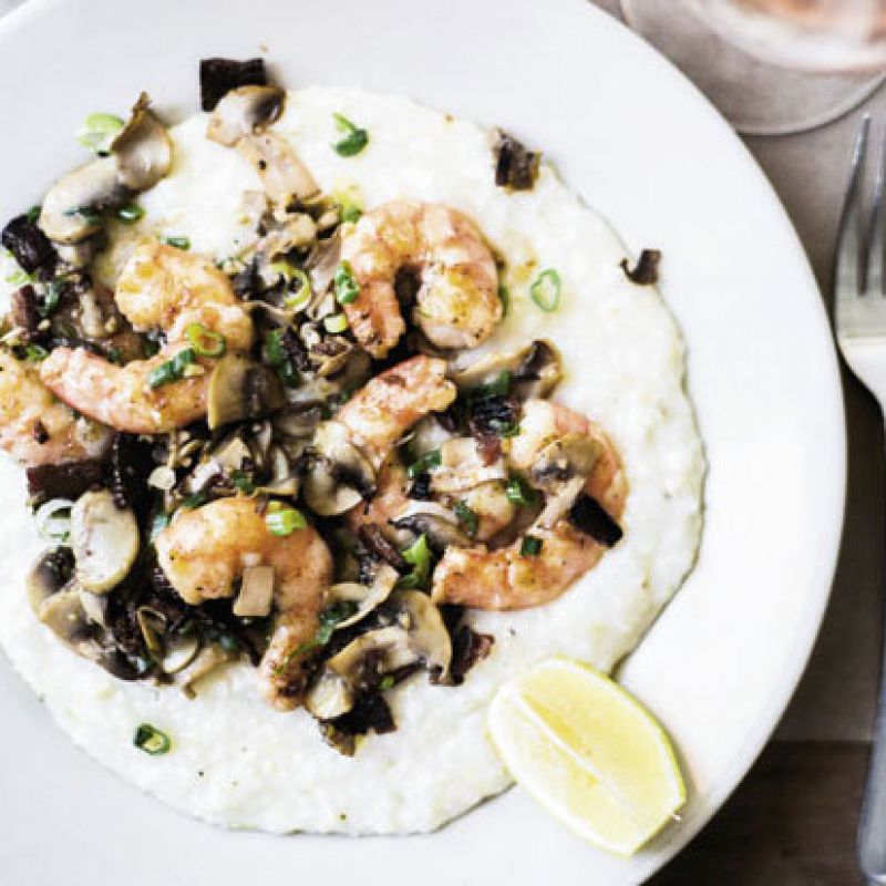 Charleston SC Hominy Grill’s Pan Fried Shrimp & Grits Recipe